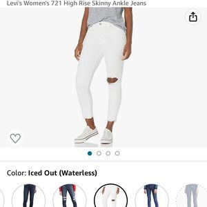 NWOT Levi’s 721 High Rise Skinny size 29